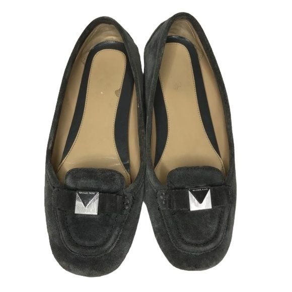 MICHAEL Michael Kors 6.5 gray leather loafers - Picture 1 of 9